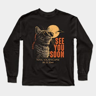 See You Soon Total Solar Eclipse August 23 2044 Long Sleeve T-Shirt